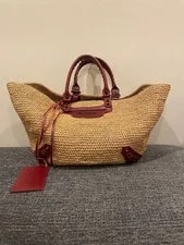 Balenciaga — Balenciaga Large Basket Straw Bags, Popular Brands, High Quality, Po — Handbag — resale