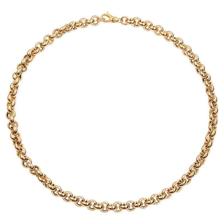 Syna Jewels — Yellow Gold Round Link — Jewelry — resale