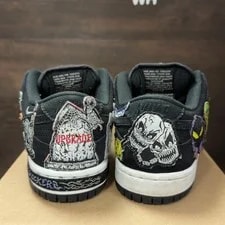 Nike SB Dunk Low Pro QS Neckface (Moderately Worn ) Size 5 (NB) 4