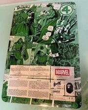 A Bathing Ape Bapesta Low Marvel DR Doom Model Fantastic Four Size US9 NEW 4