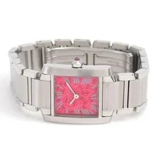 Cartier Tank Fran Aise SM 2006 Christmas Limited Raspberry Pink Dia 2