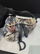 Dior — Dior Saddle Mini Toil de Jouy Dragonfly Embroidery Hobo [] — Handbag — resale