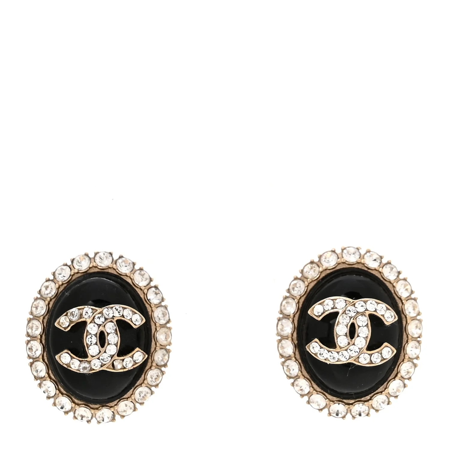 Chanel — Enamel CC Round Light — Jewelry — resale
