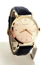 18k Rose Gold IWC Shaffhausen Winding 1950s Cal 89 Serviced Exlnt 2