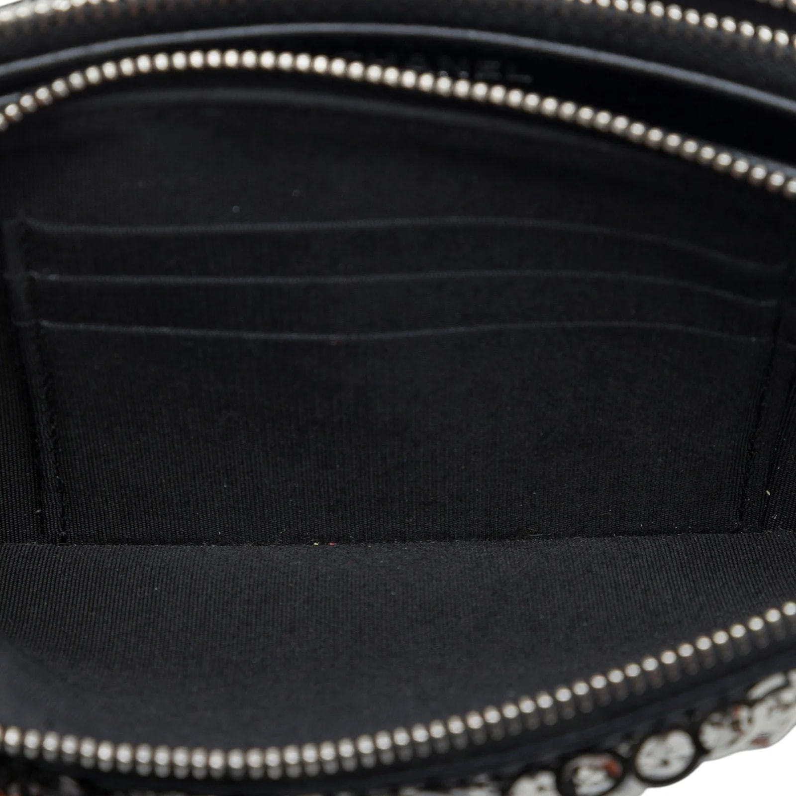 CC and Sequin Double Zip Wallet on Chain 4