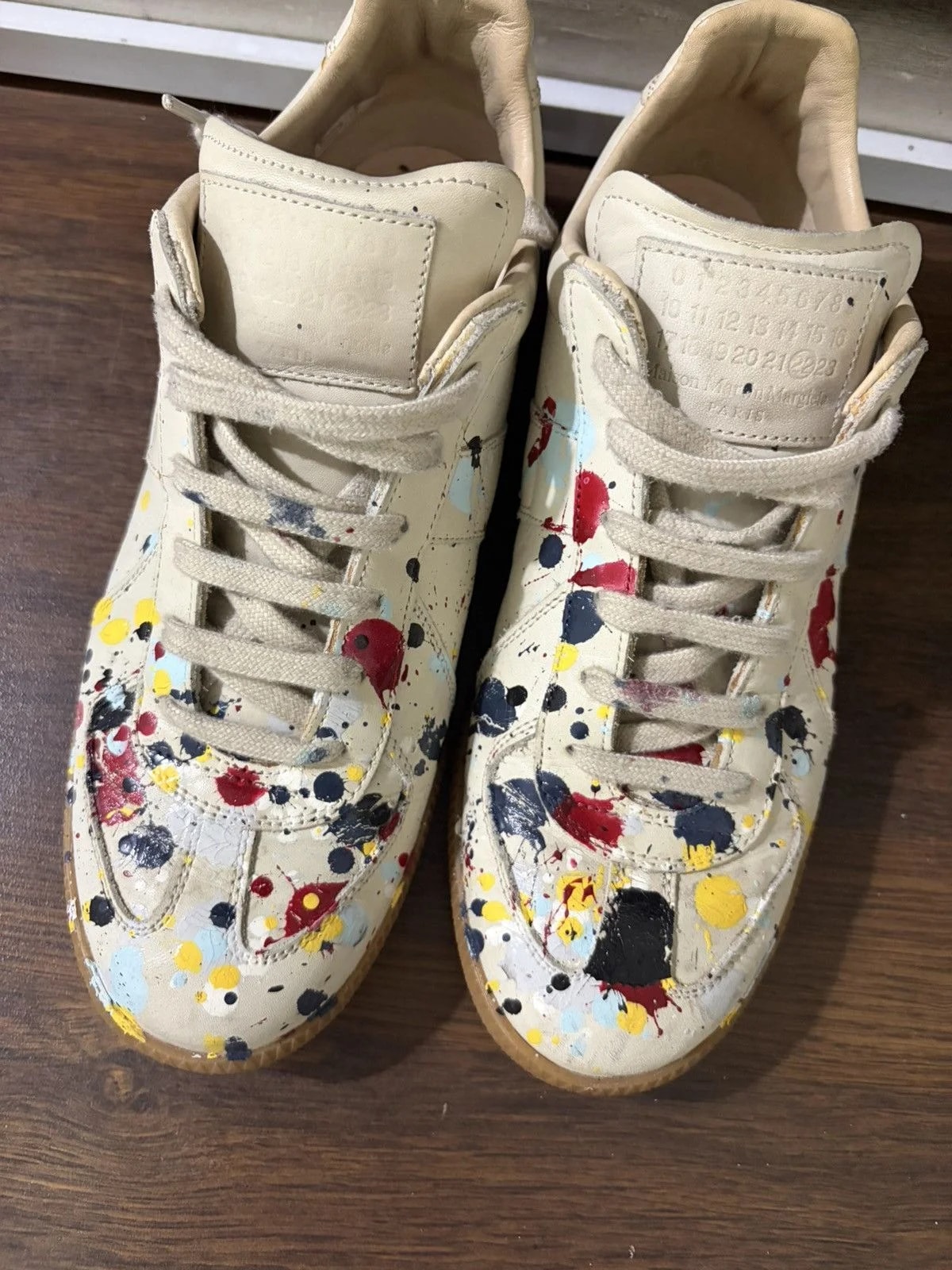 Maison Margiela — Maison Margiela 2014 Paint Splatter GAT — Sneaker — resale