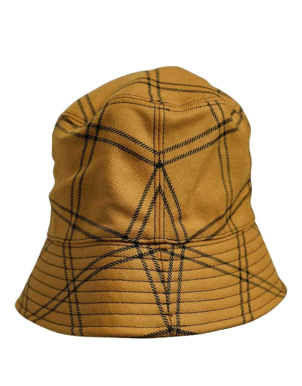 Dolce & Gabbana Dark Check Wide Brim Bucket Cap Hat 3