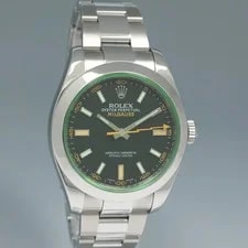 Papers Rolex Milgauss Green Anniversary Orange Black 116400GV Steel 3
