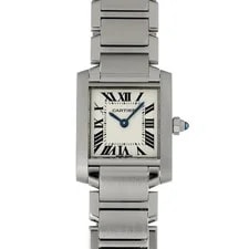 Cartier — Cartier Tank W51008Q3 ( 2384) 18mm Stainless Steel Silver #WW11152 — Watch — resale