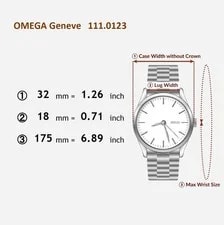 [Exc.] Omega Geneve Cal.625 Silver 32mm Manual Winding Japan Y817 2