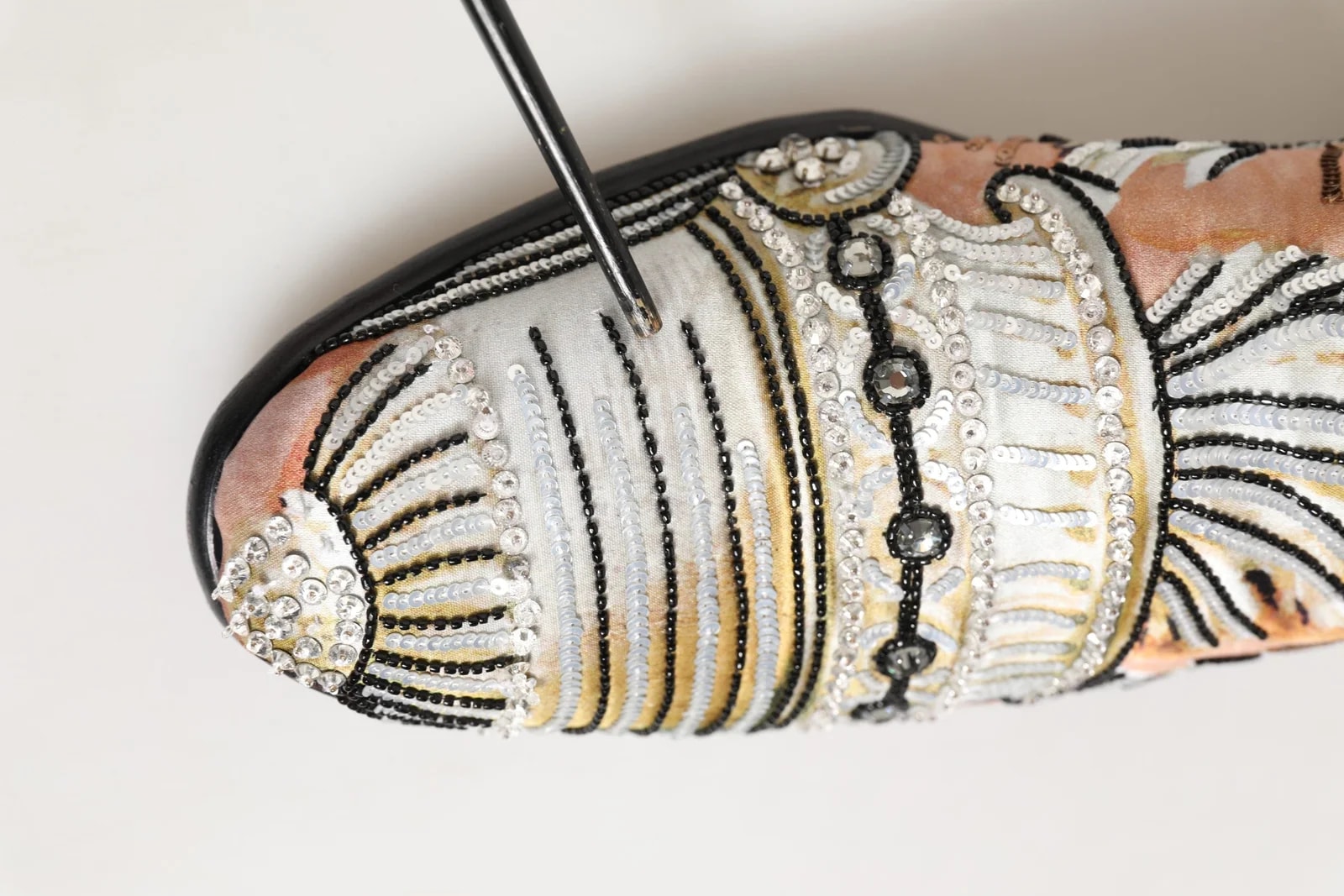 Dolce & Gabbana — Dolce & Gabbana Brocade Sequin Dress Loafers Shoes — Designer Shoe — resale