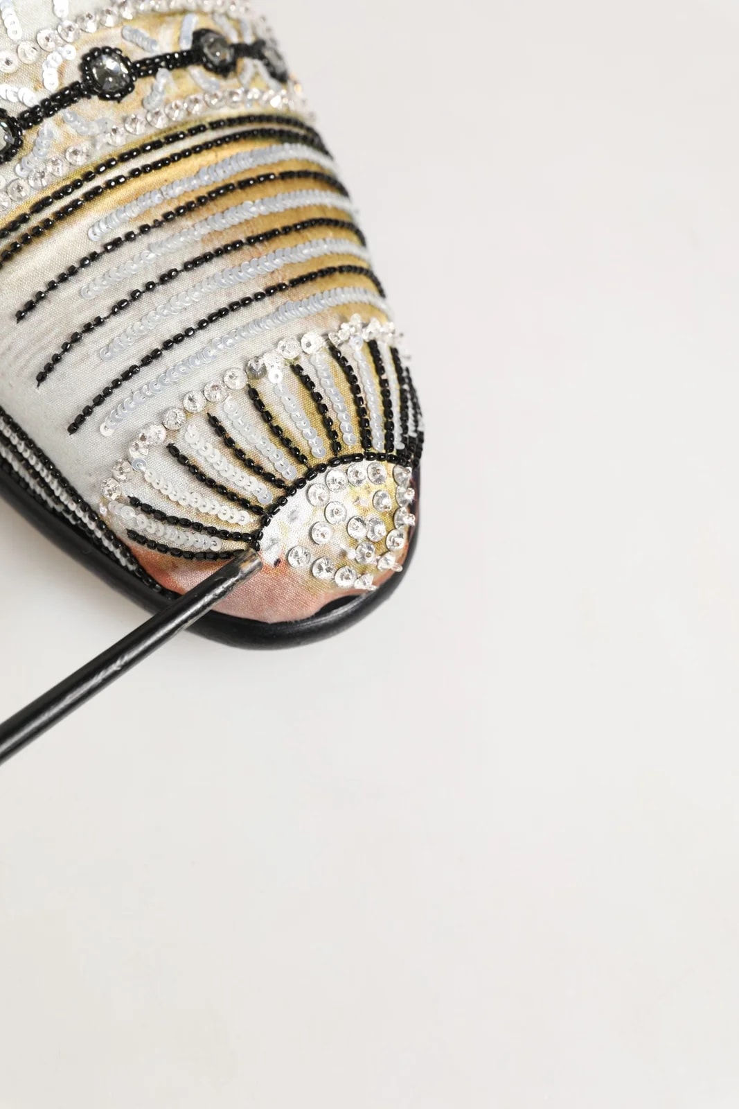 Dolce & Gabbana Brocade Sequin Dress Loafers Shoes 2