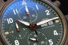 IWC Pilots Chronograph Spitfire IW387902 41MM Green Dial Warranty 2