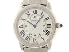 Cartier — Cartier Rondo Solo SM W6701004 Stainless Steel Quartz Silver Dial [432] [ — Watch — resale