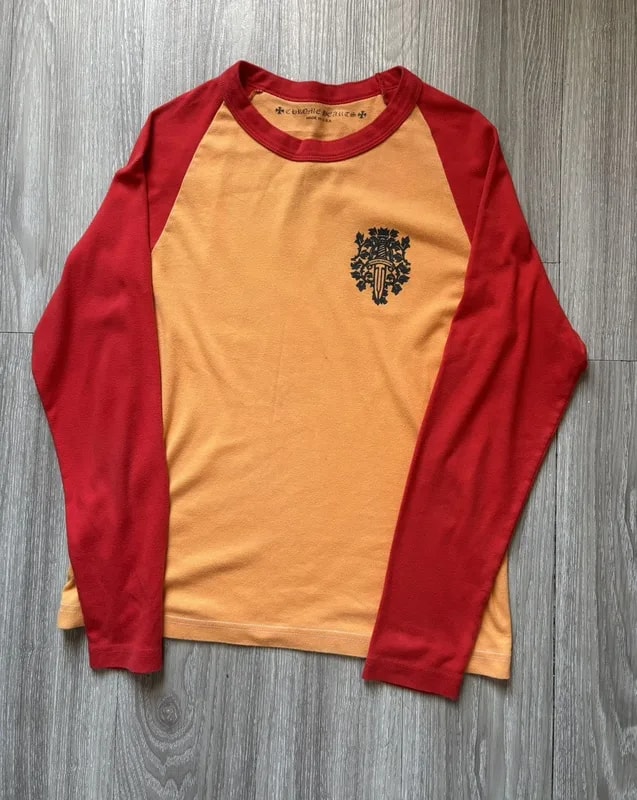 Chrome Hearts — Hearts Baseball Long Sleeve Tshirt — streetwear — resale