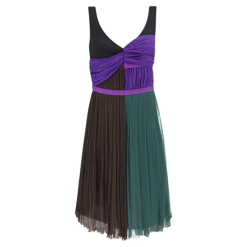Prada — Prada Pleated Draped Mini Dress — Clothing — resale