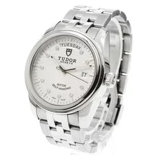 Tudor Glamor Date Day 56000 10P Diamond Silver Dial Automatic Watch_952751 3