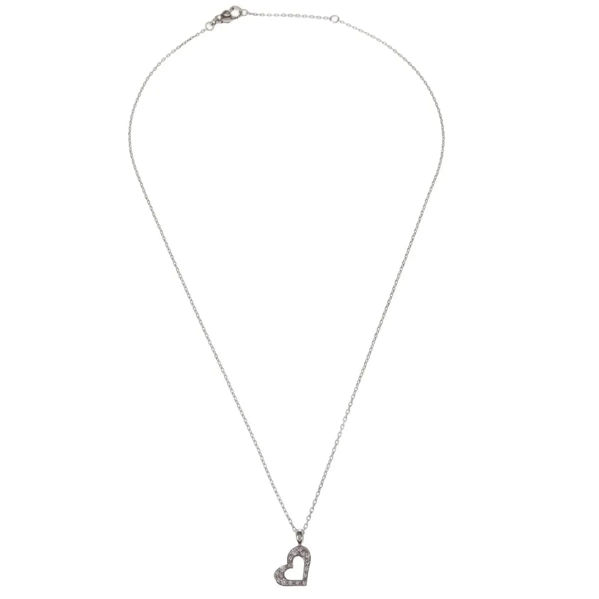 Piaget — Piaget Limelight Hearts Pendant 18k White Gold With Pave Diamonds White_gold Jewelry — Accessory — resale