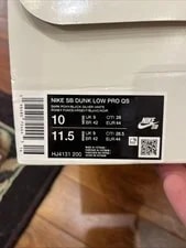 Nike SB Dunk Low X Limosine Skateboards Football Size 10M, HJ4131-200 2