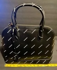 Balenciaga AllOver Logo M Ville Top Handle 2