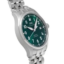 IWC Pilot IW328206 40mm Stainless Steel Green #WW2168 3
