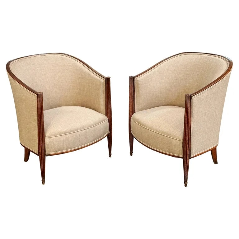 Pair of French Lounge in the Art Deco Style (Individually Priced) — Furniture — resale