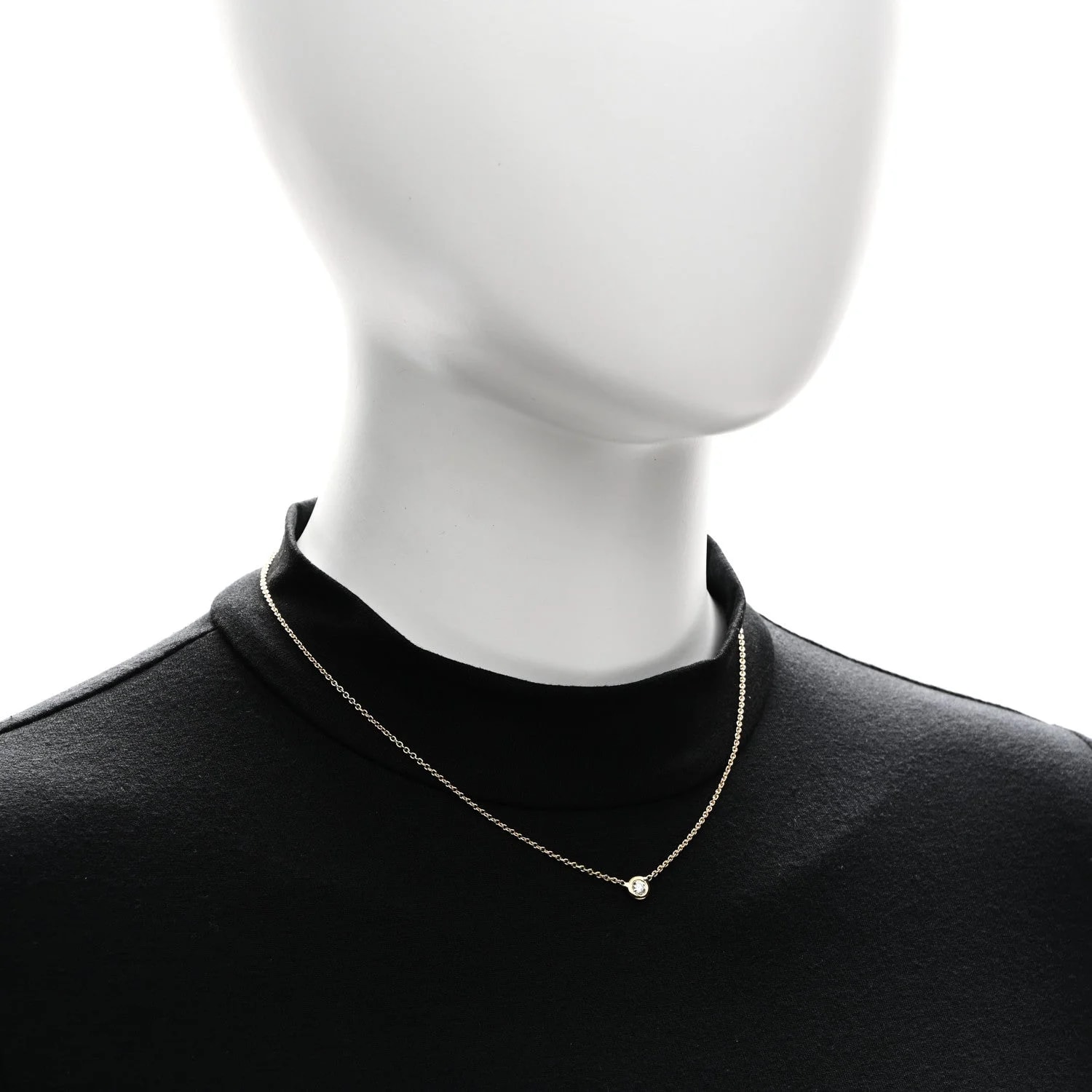 18K Yellow Gold .19ct Diamonds By the Inch Solitaire 2