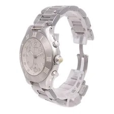 Cartier Must 21 Chronoscaph W10184U2 Quartz Stainless Steel White 4