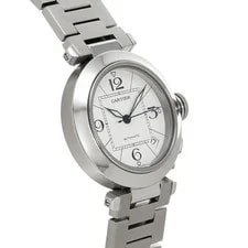 Cartier Pasha C W31074M7 ( 2324) 35mm Stainless Steel White #WW2988 3