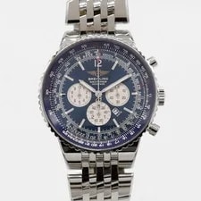 Breitling Navitimer Heritage Chrono Blue Steel 43mm A35350 Bracelet Automatic 2