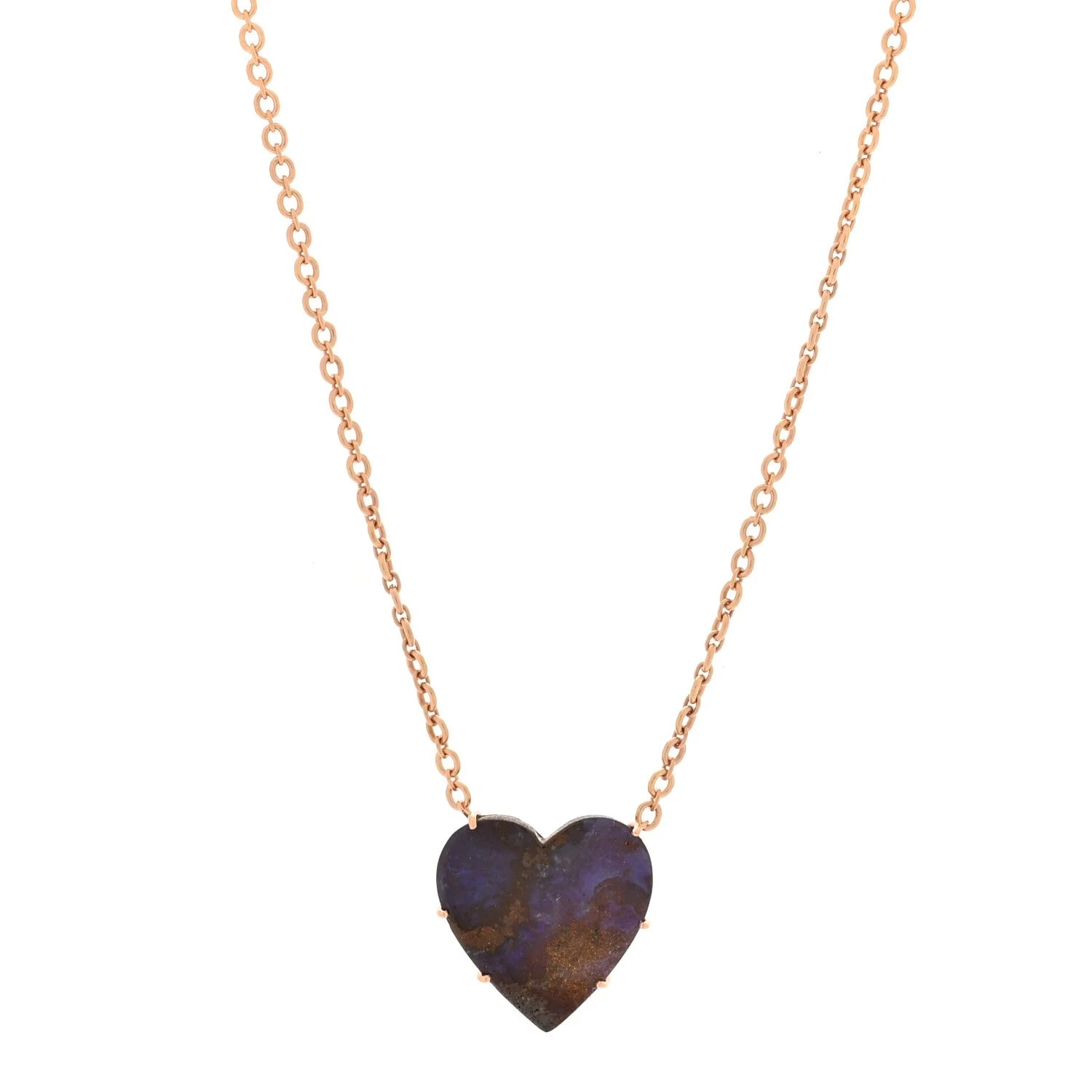 Irene Neuwirth — 18K Rose Gold Boulder One of A Kind Love Pendant Necklace — Jewelry — resale