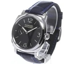 Panerai Radiomir 1940 3 Days Acciaio PAM00574 42mm SS Black Dial Leather #C214 2