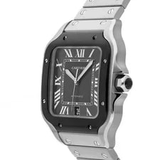 Cartier Santos de Steel Auto 39.8mm Gray Dial Bracelet WSSA0037 2