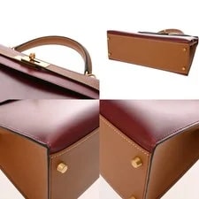 Hermes Kelly 32 Woven Vivid / Dark / × Hardware #W334 4