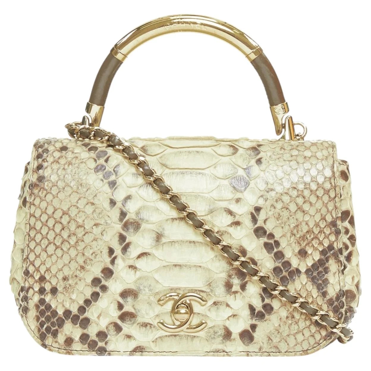 Chanel — Chanel 2017 Carry Chic Tone Top Handle Clip Crossbody Bag — Clothing — resale