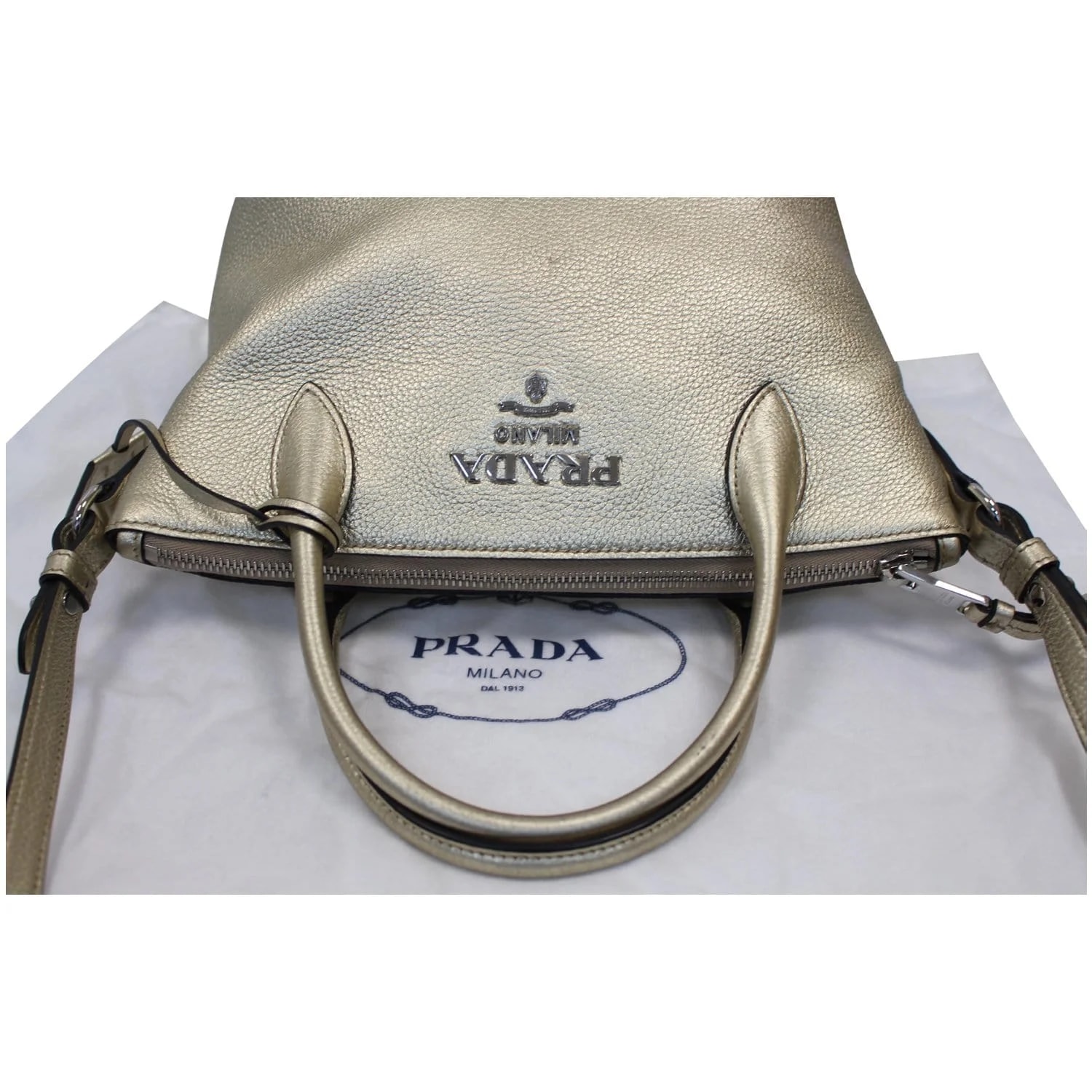 Prada Small Daino Metallic - Last Call 3