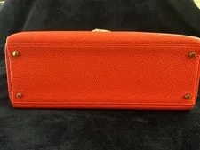 2014 Authentic Hermes Kelly 35 Geranium 2 Way in Good Condition 2