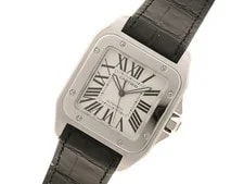 Cartier W20073X8 Santos 100 LMWatches Silver Dial Steel 【472】 2