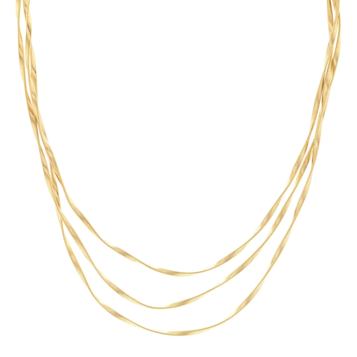 Marco Bicego — 18K Yellow Gold Three Srand Coil — Jewelry — resale