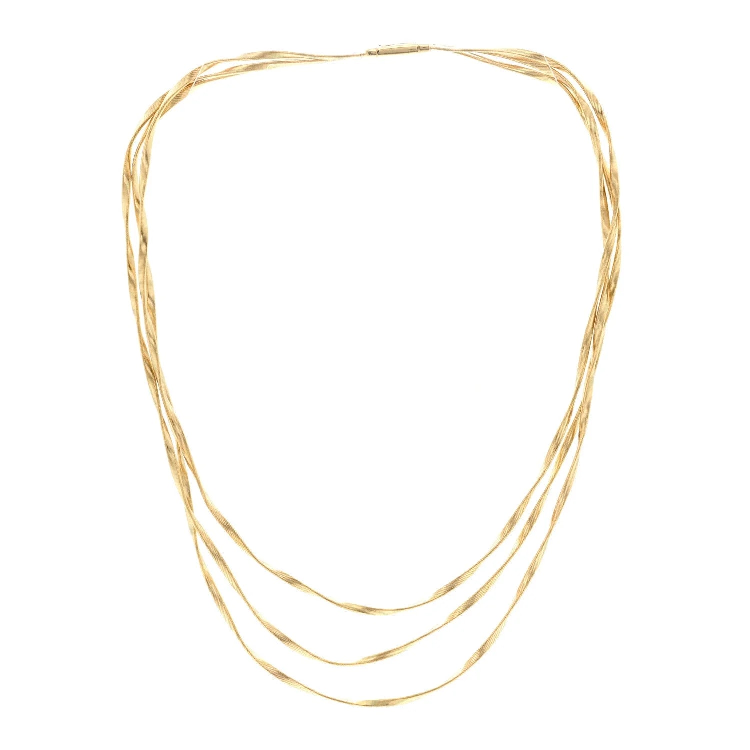 18K Yellow Gold Three Srand Coil 3