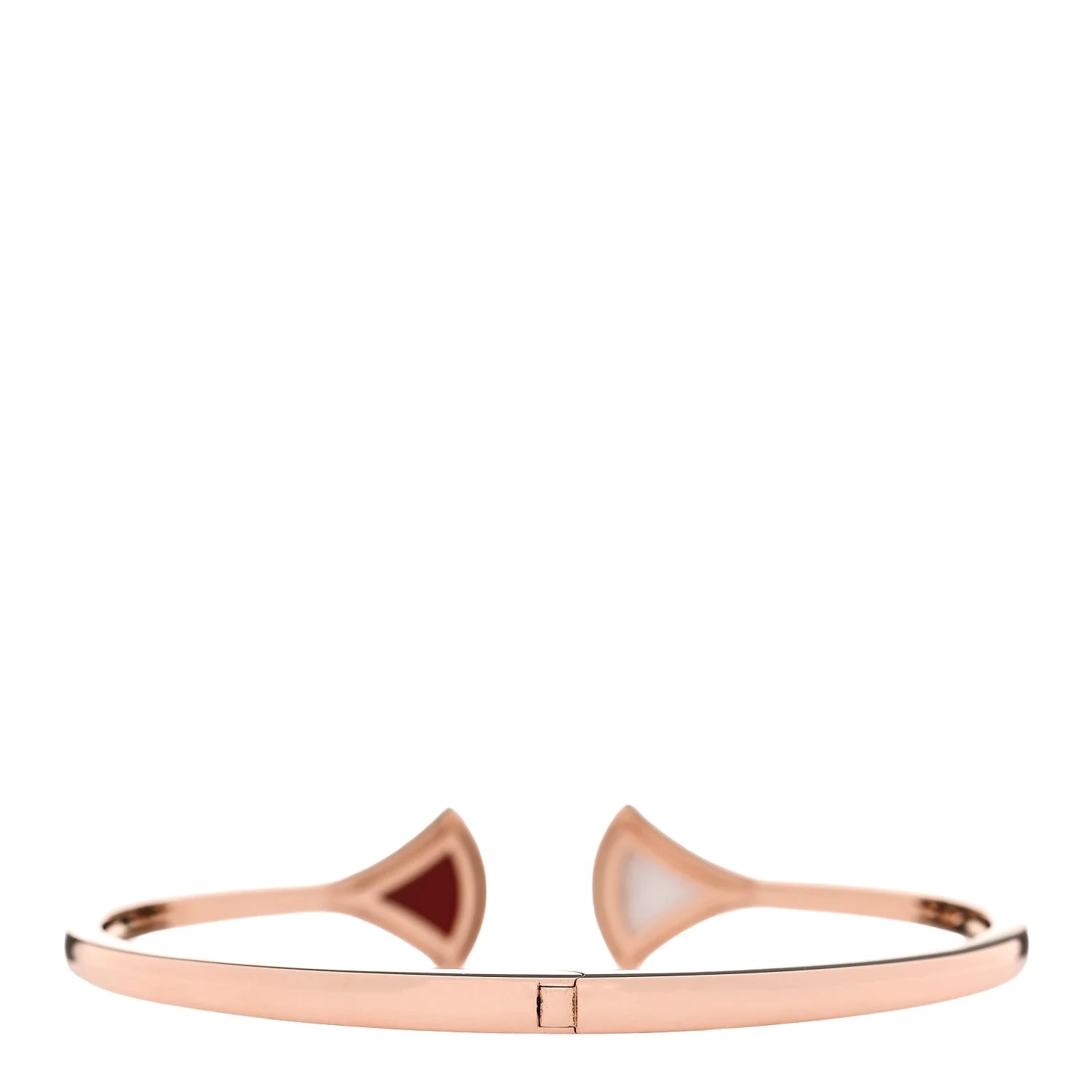 18K Rose Gold Mother of Pearl Carnelian Divas Dream Cuff M 2
