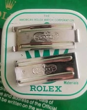 Rolex — Rolex Genuine 2 X Broken Tubes Clasp Blades for 20mm Bracelets — Watch — resale