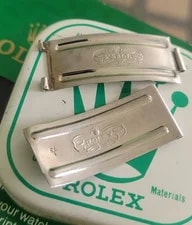 Rolex Genuine 2 X Broken Tubes Clasp Blades for 20mm Bracelets 2