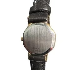 Omega de Ville Swiss Made Quartz Cal.1450 Octagon, Black-leather 3