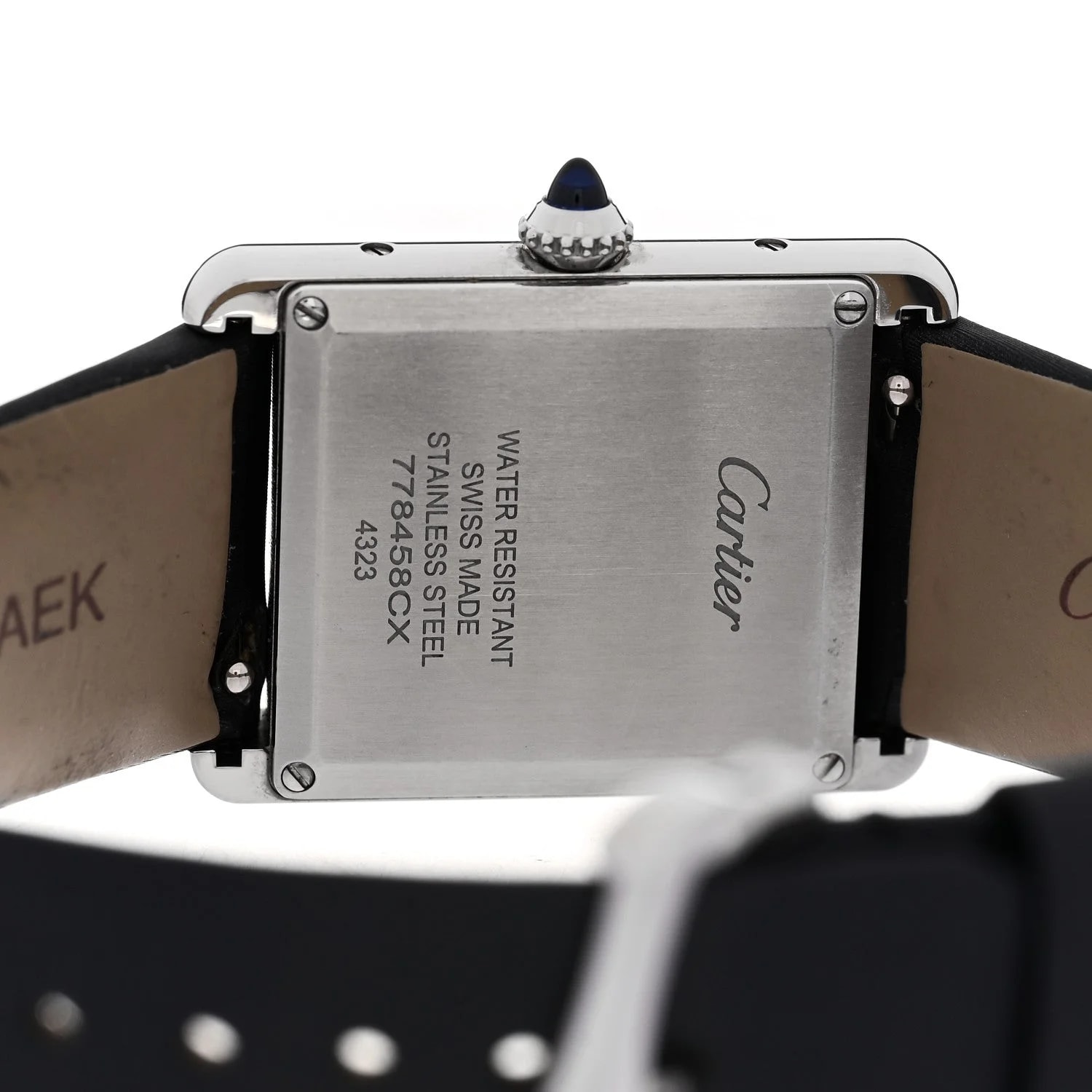 Stainless Steel Satin Diamond 25mm Must de Cartier Tank Quartz 4