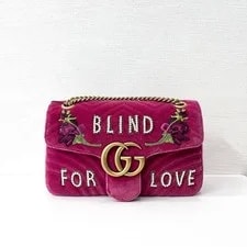 Gucci GG Marmont Blind FOR Love Embroidered Chain 2