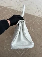 Hermes Kelly Top Handle White Gold Classic Fashion 2