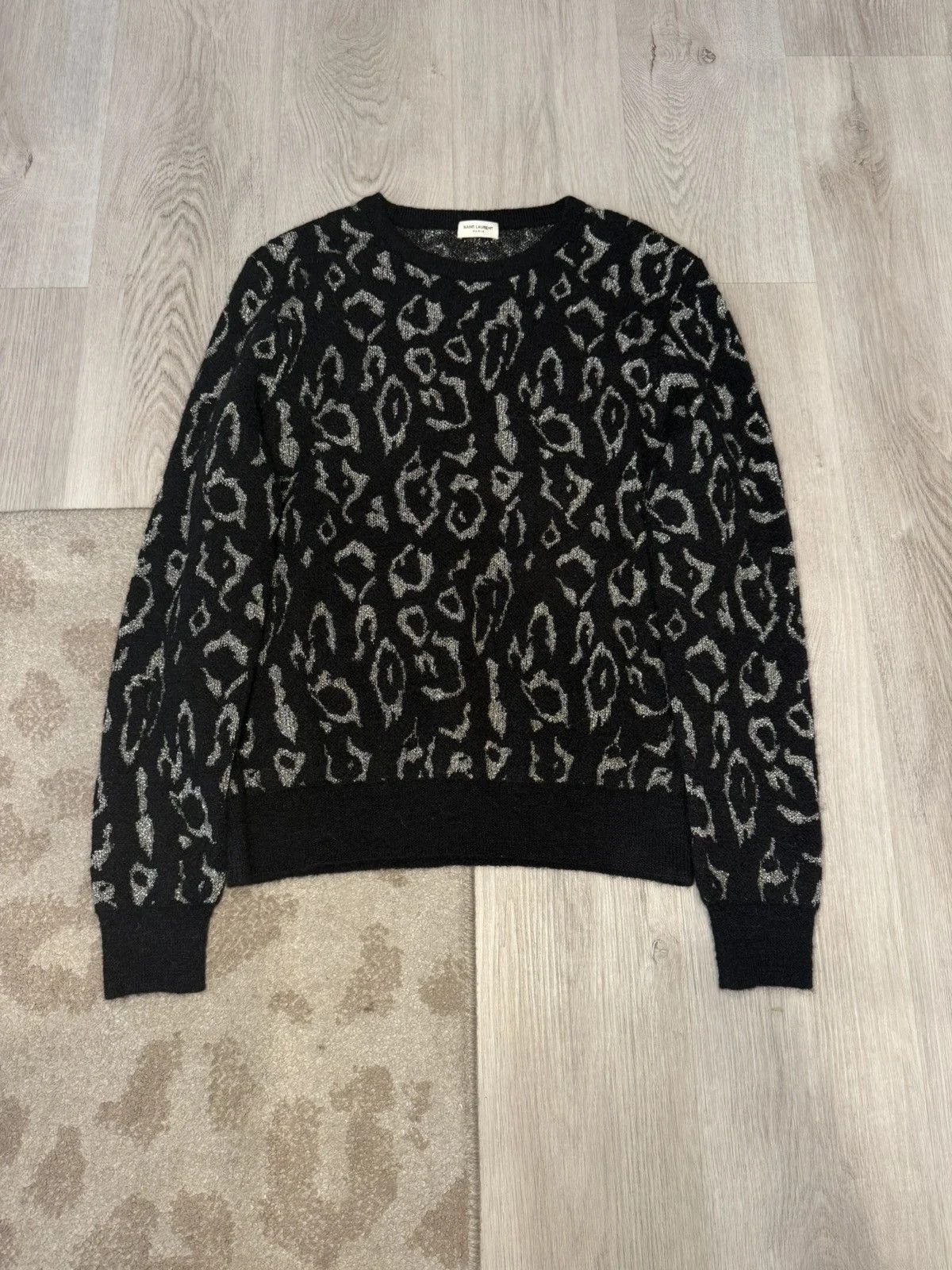 F/w 2015 / Blend Glitter Leopard Print Sweater — streetwear — resale