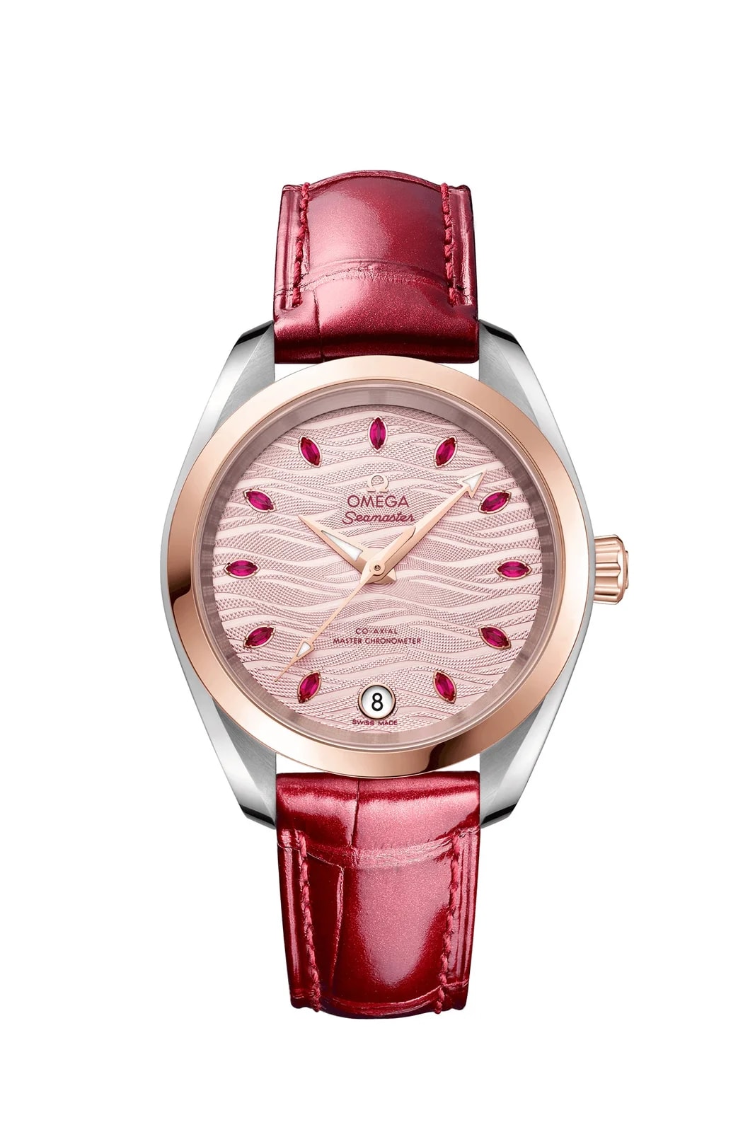 Worldofluxuryus — Omega Seamaster Aqua Terra Stainless Steel & 18K Sedna™ Gold Lady's — Watch — resale
