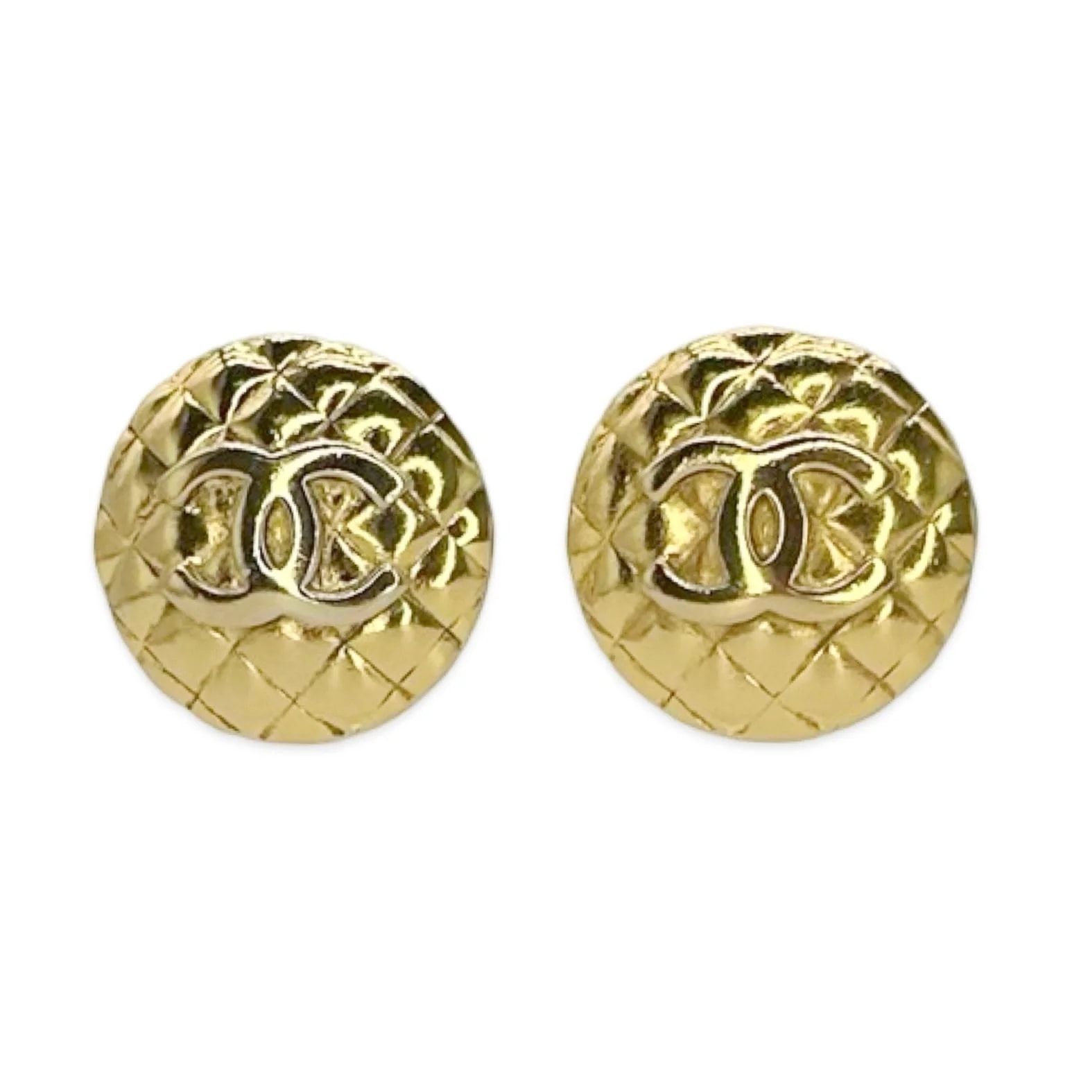 Chanel CC Medallion Clip on Earrings 4